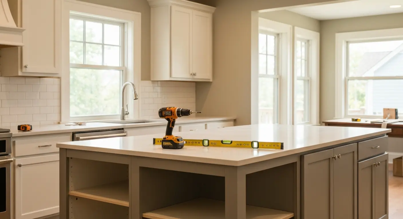Kitchen island with seating