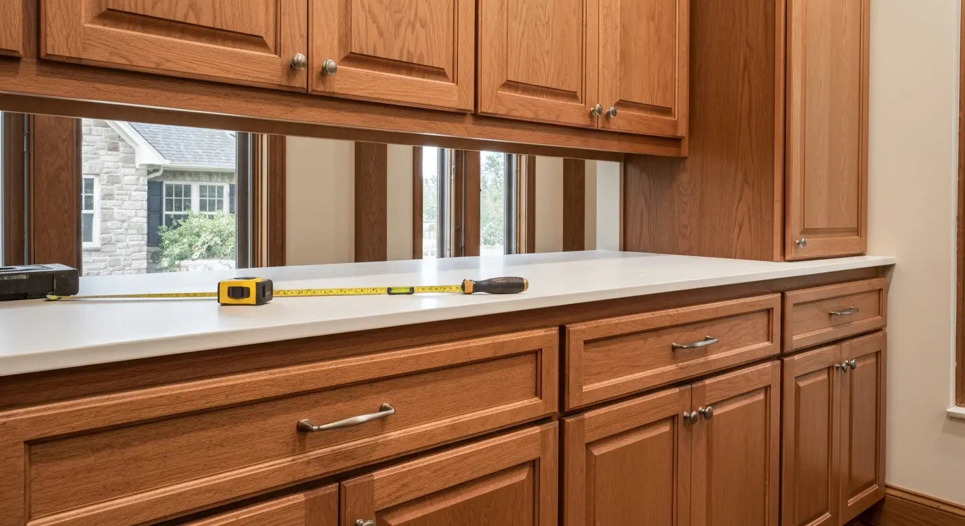 Custom cabinet installation