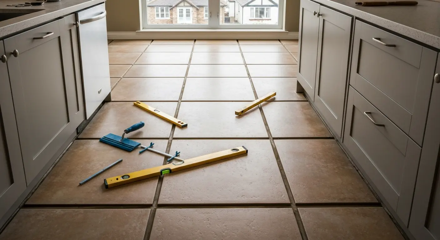 Kitchen flooring installation