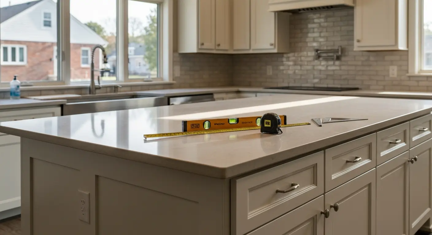 Kitchen island installation