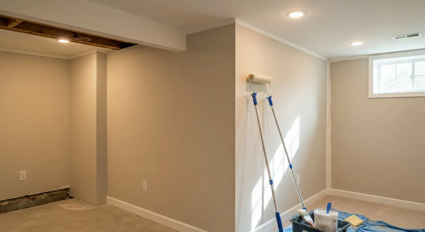 Basement painting project