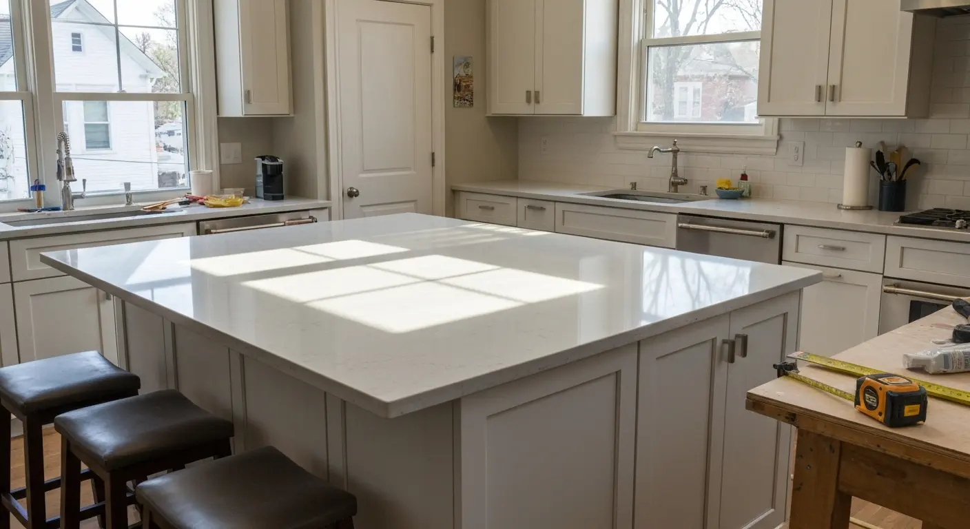 Kitchen island with seating