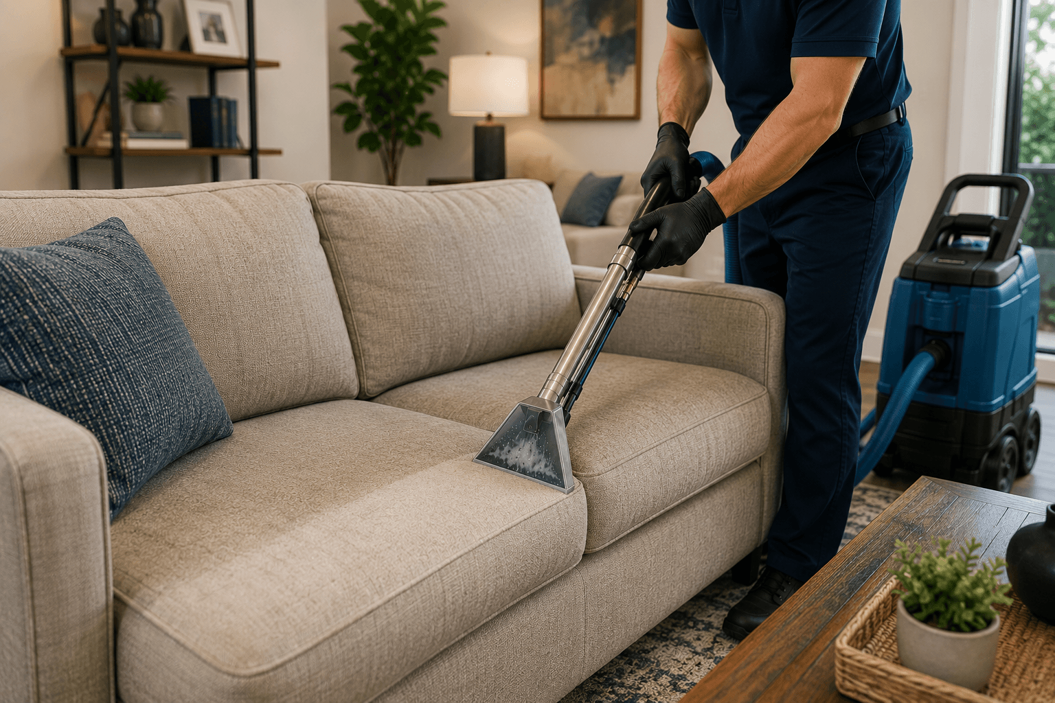 Professional fabric furniture cleaning in Bakersfield, CA