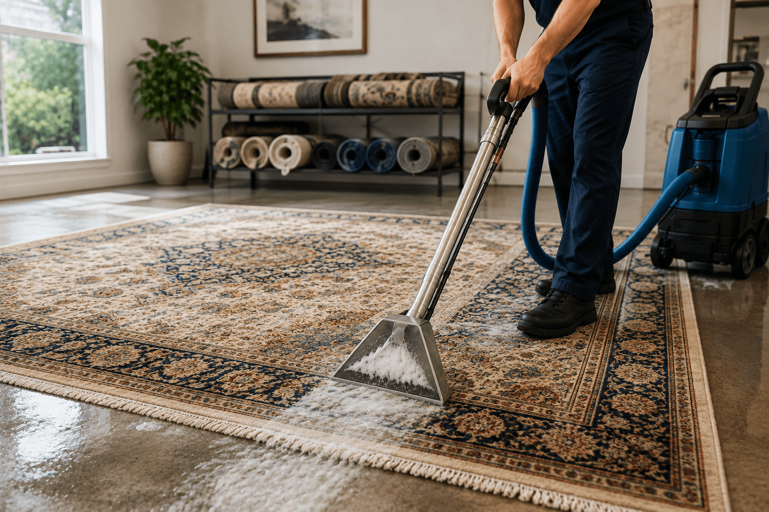 Professional area rug cleaning in Bakersfield, CA
