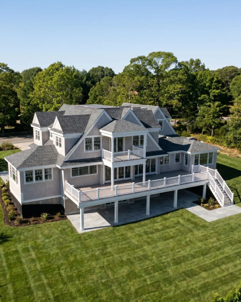 Coastal custom home new construction, Aquidneck Island, Rhode Island