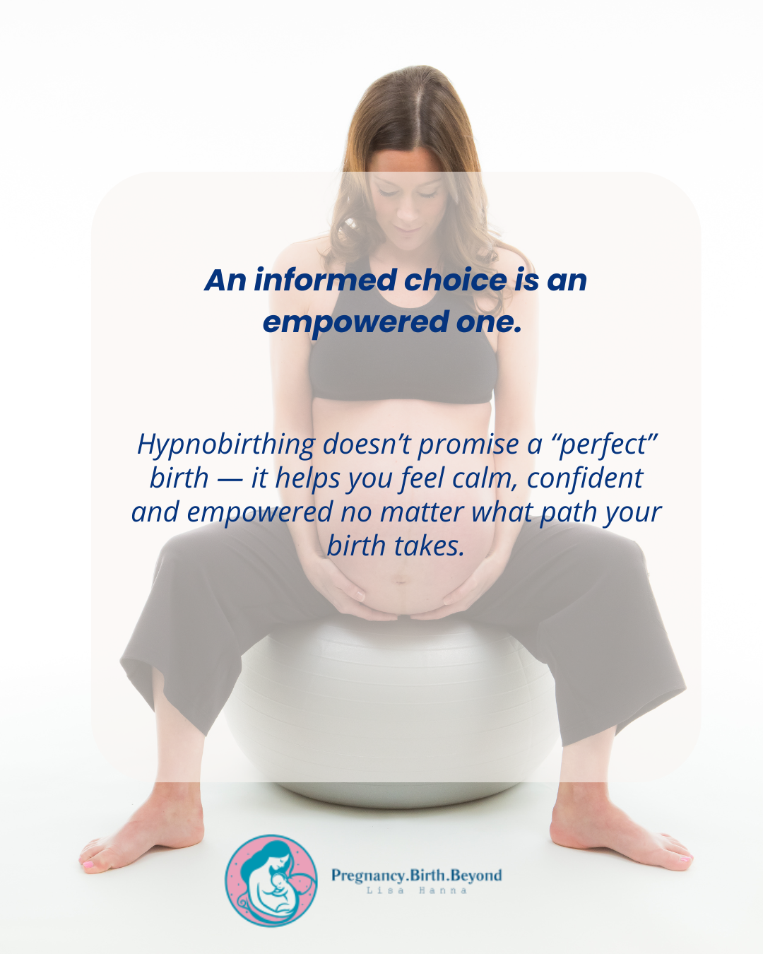 PREGNANT WOMAN ON BIRTHING BALL
