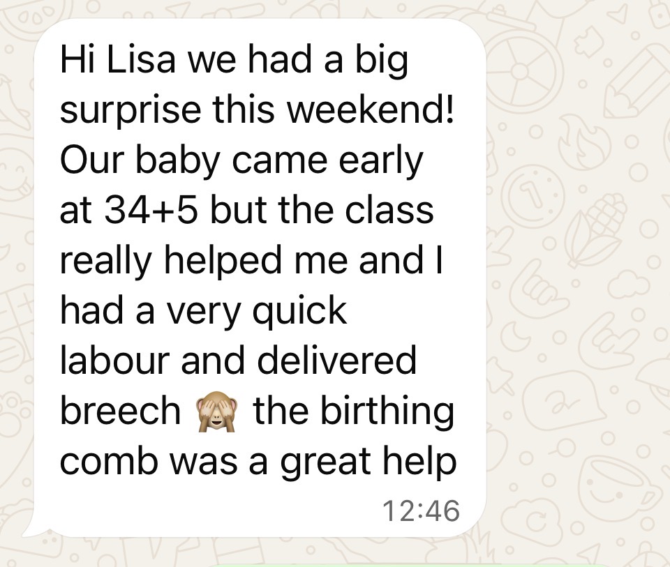 birth story review following hypnobirthing