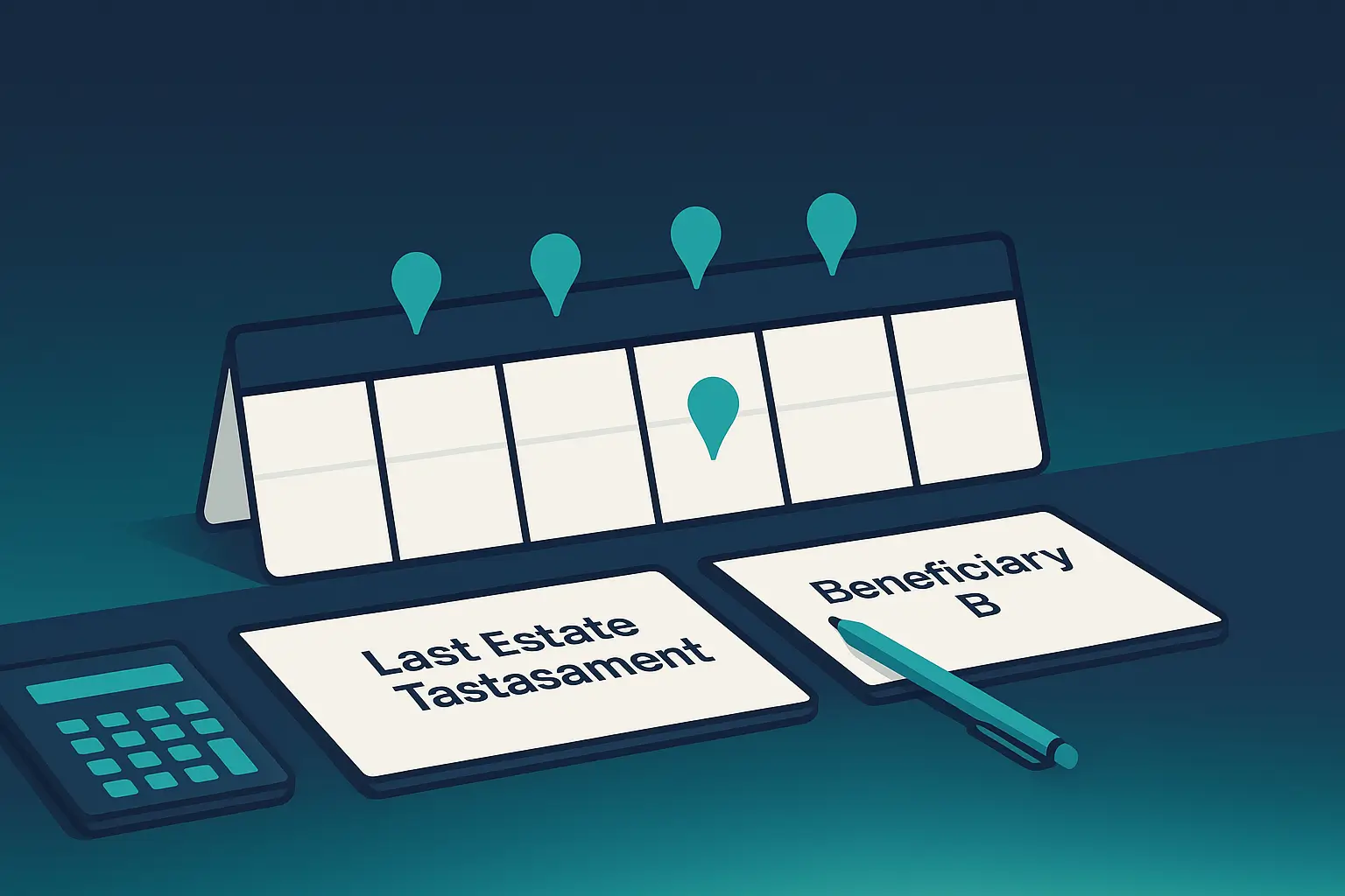 Extended timeline chart showing probate duration increasing to 18–24 months during a will contest in Pennsylvania.