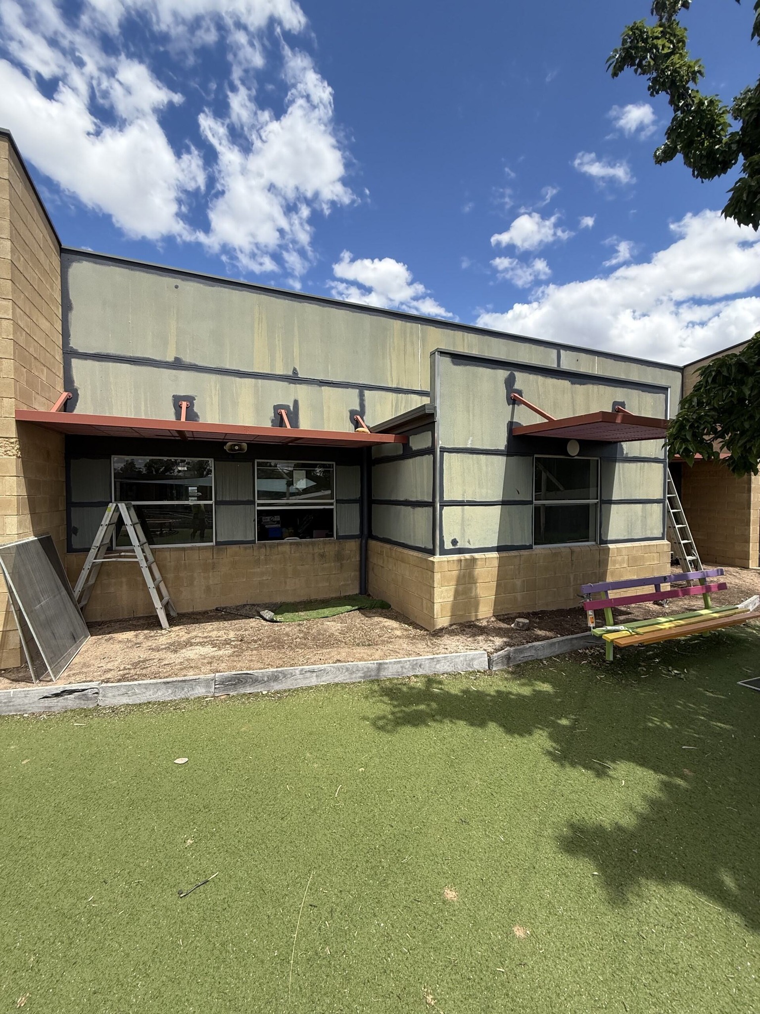 Commercial painting before