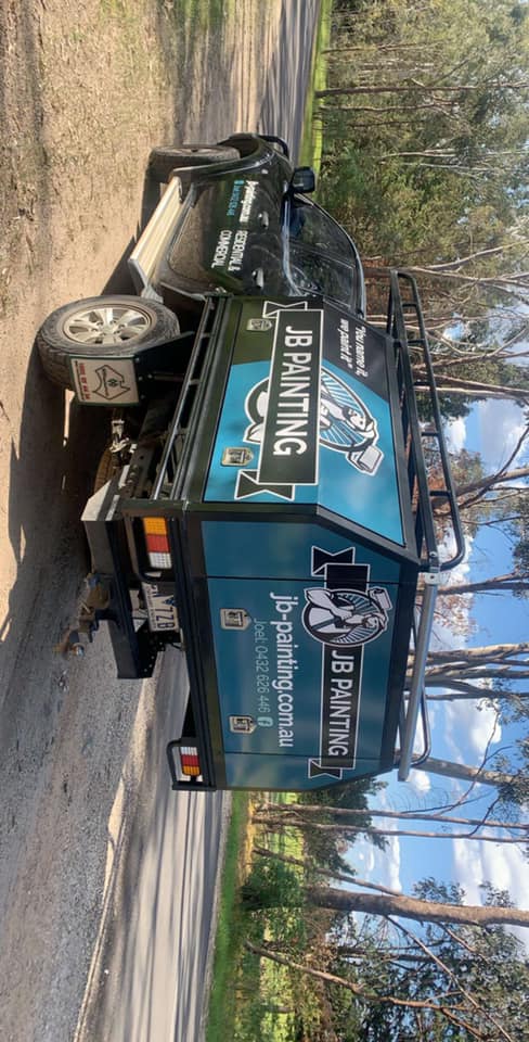 JB Painting branded work truck