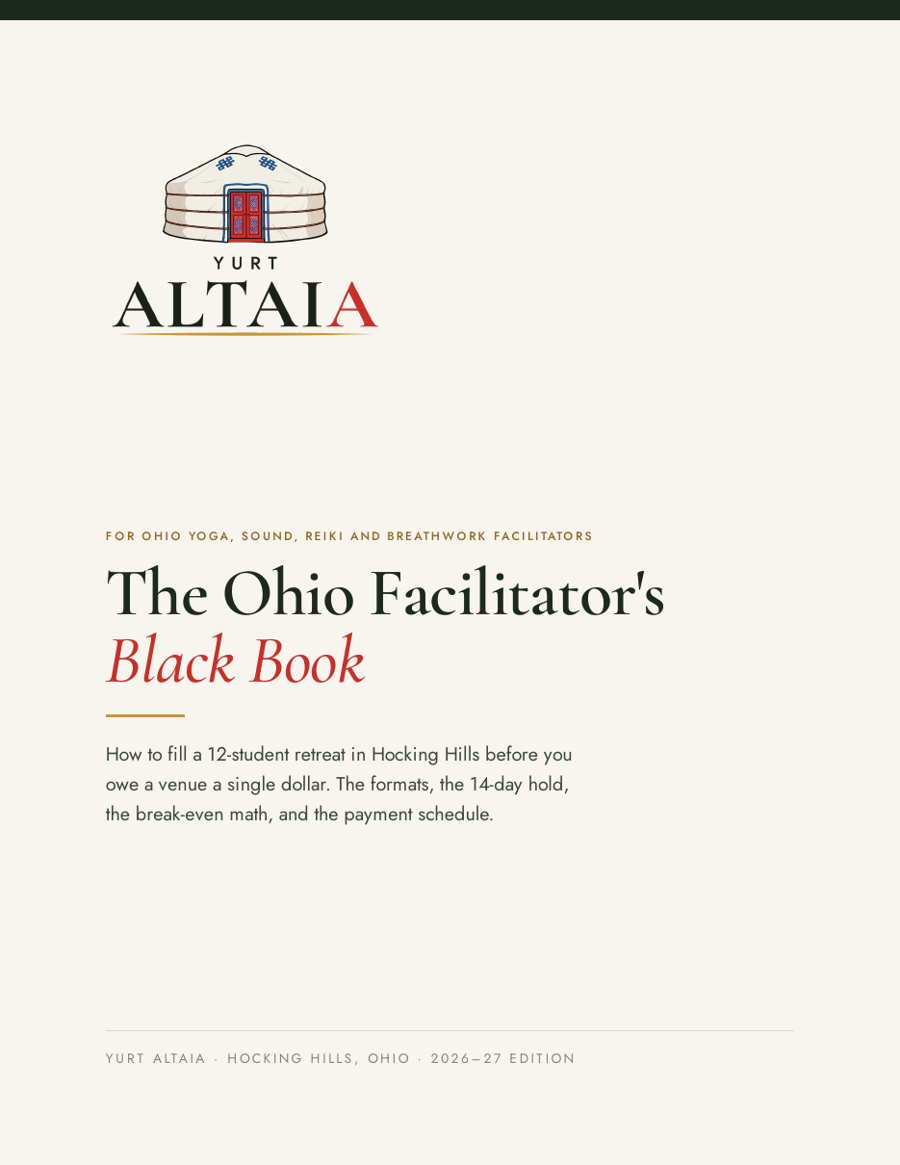 The Ohio Facilitator's Black Book, cover