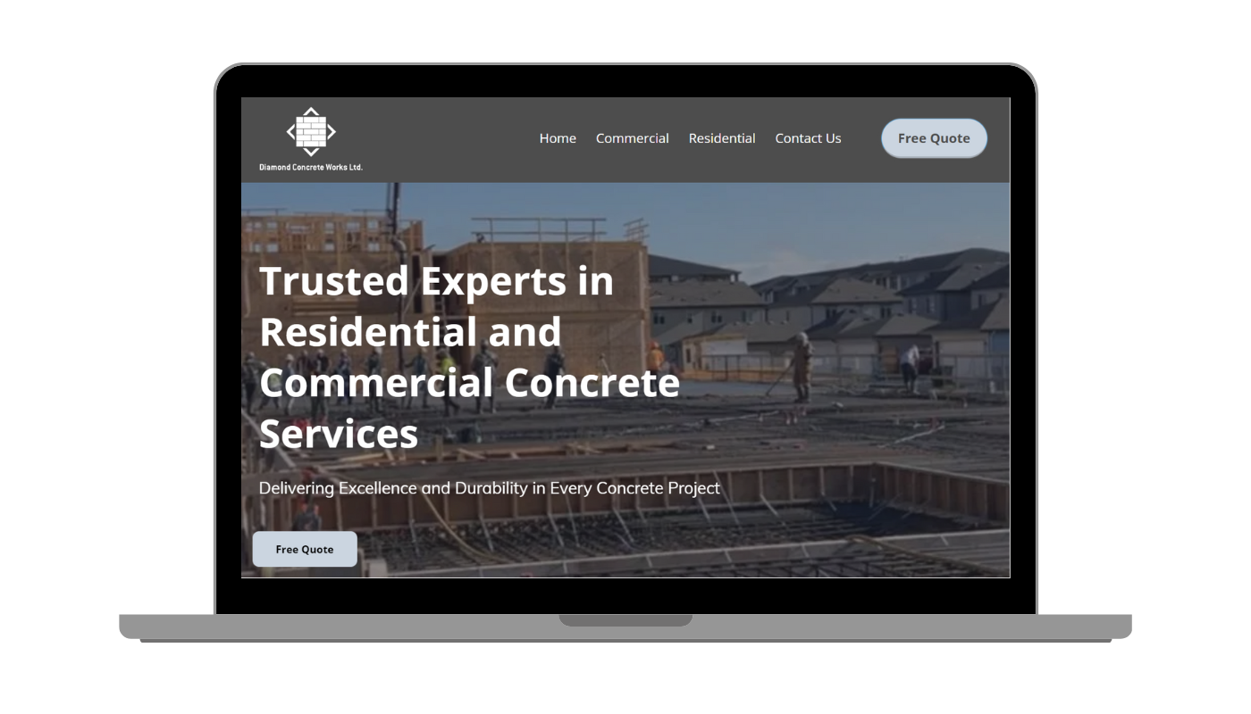 Concrete Contractor Website