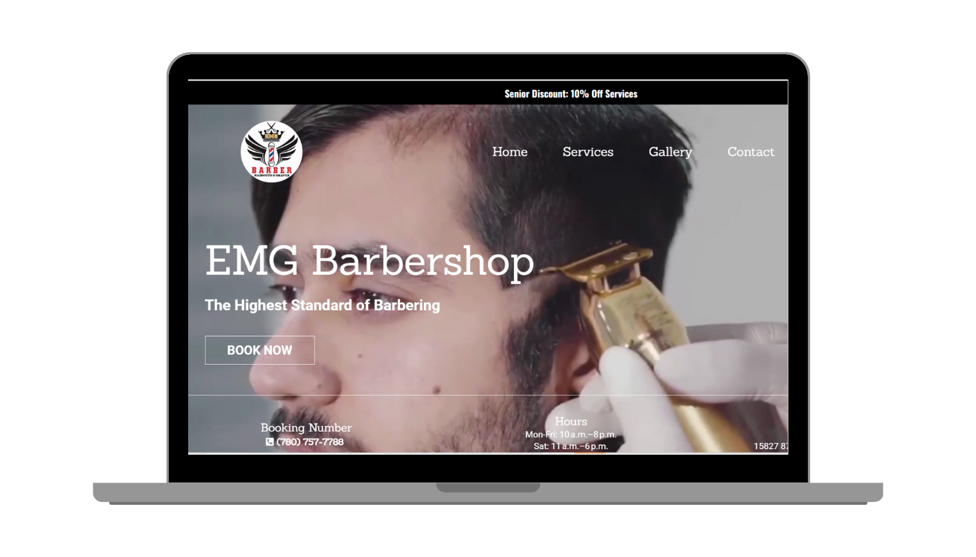 Barbershop Website Design