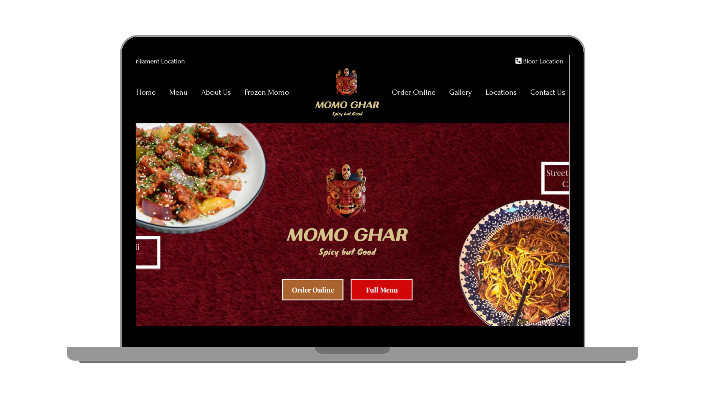 Tibetan Restaurant Website Design