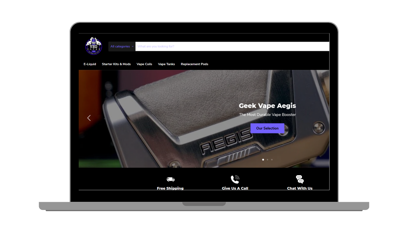 Vape Website Design