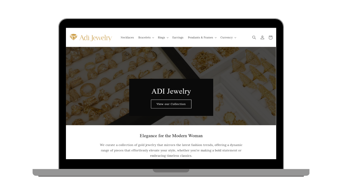 Jewelry Website Design