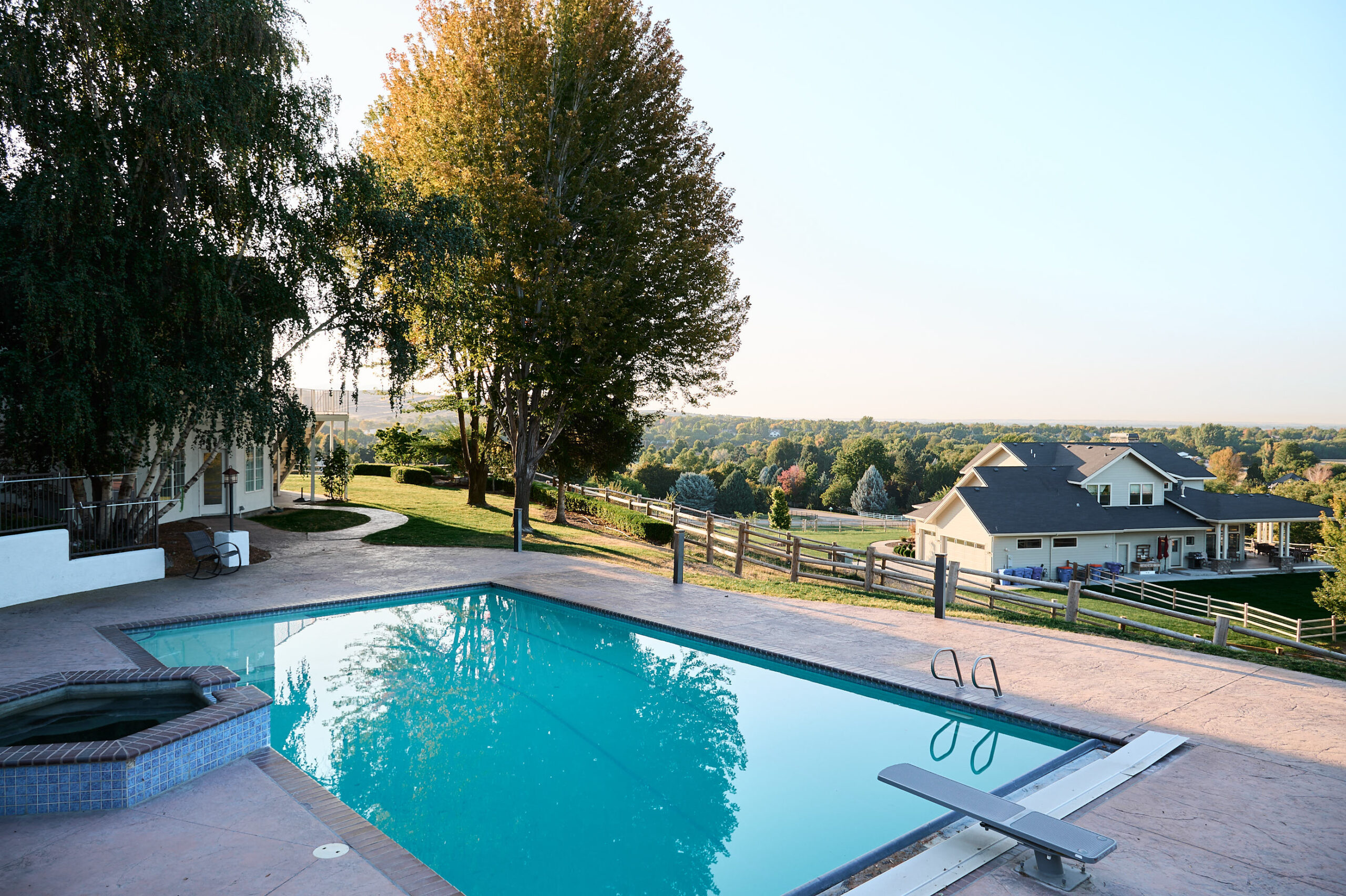 Pool and elevated views at Triple Ridge