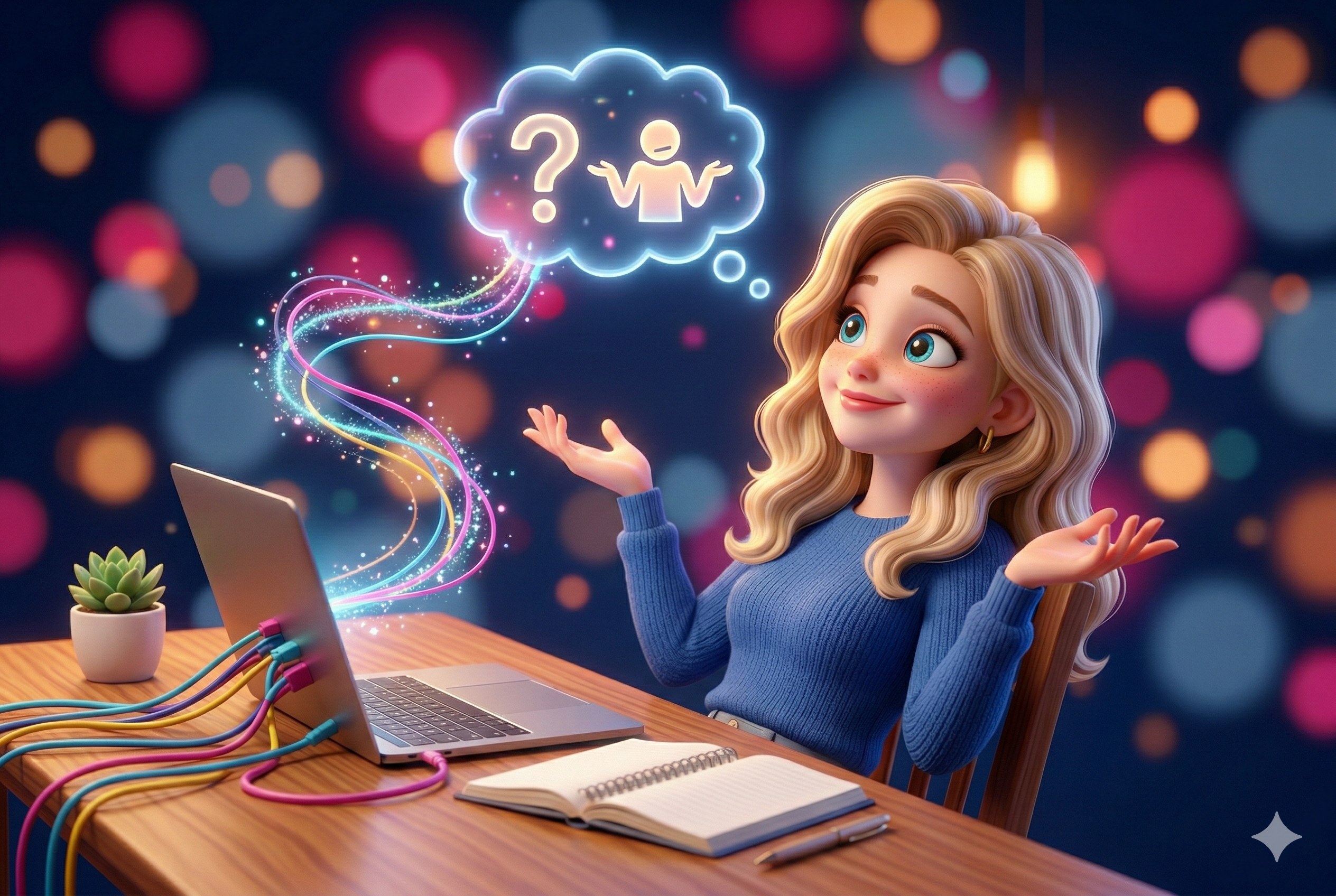 woman at a laptop wondering why she didn't do this sooner