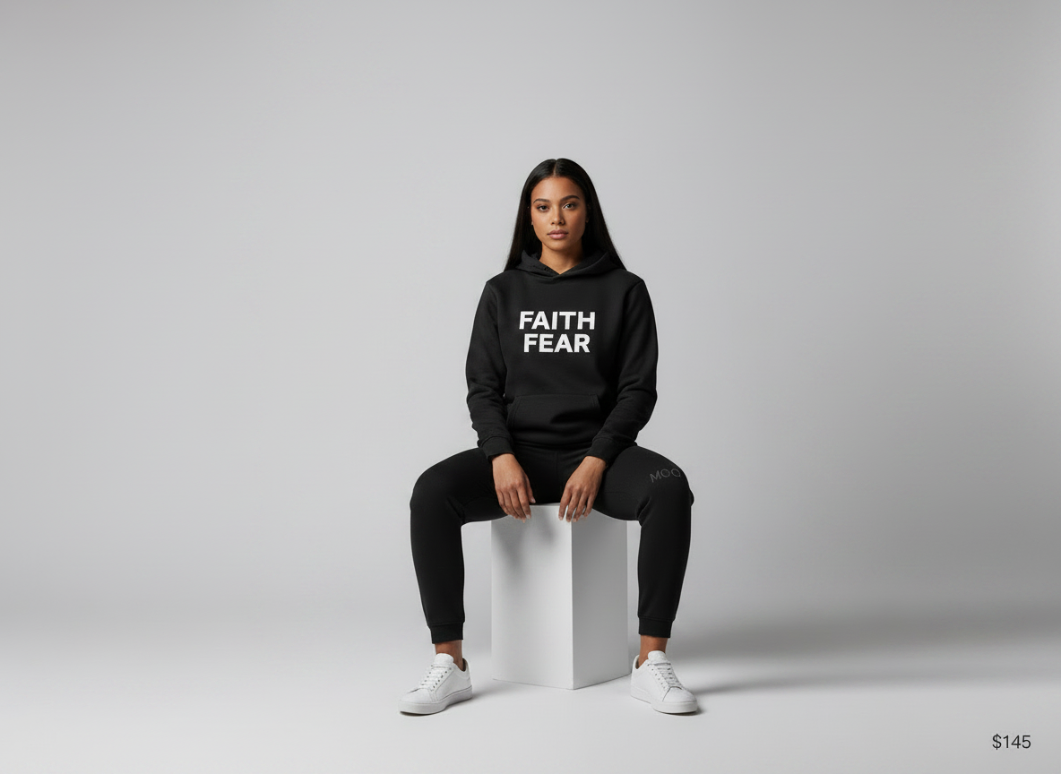 FAITH / FEAR Hoodie — Midnight Hour Classic