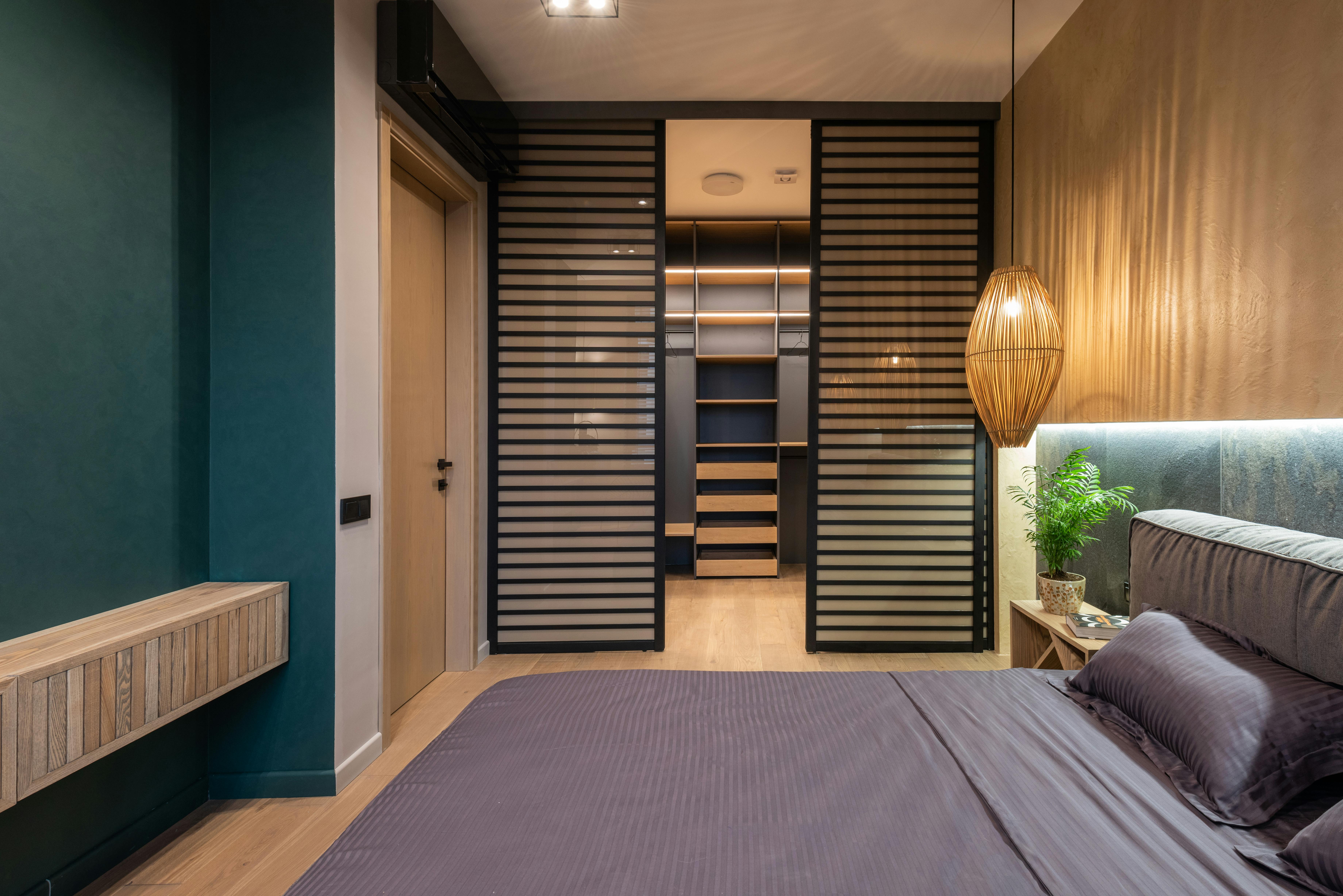 Barn door on a bathroom or bedroom reducing privacy in a home.