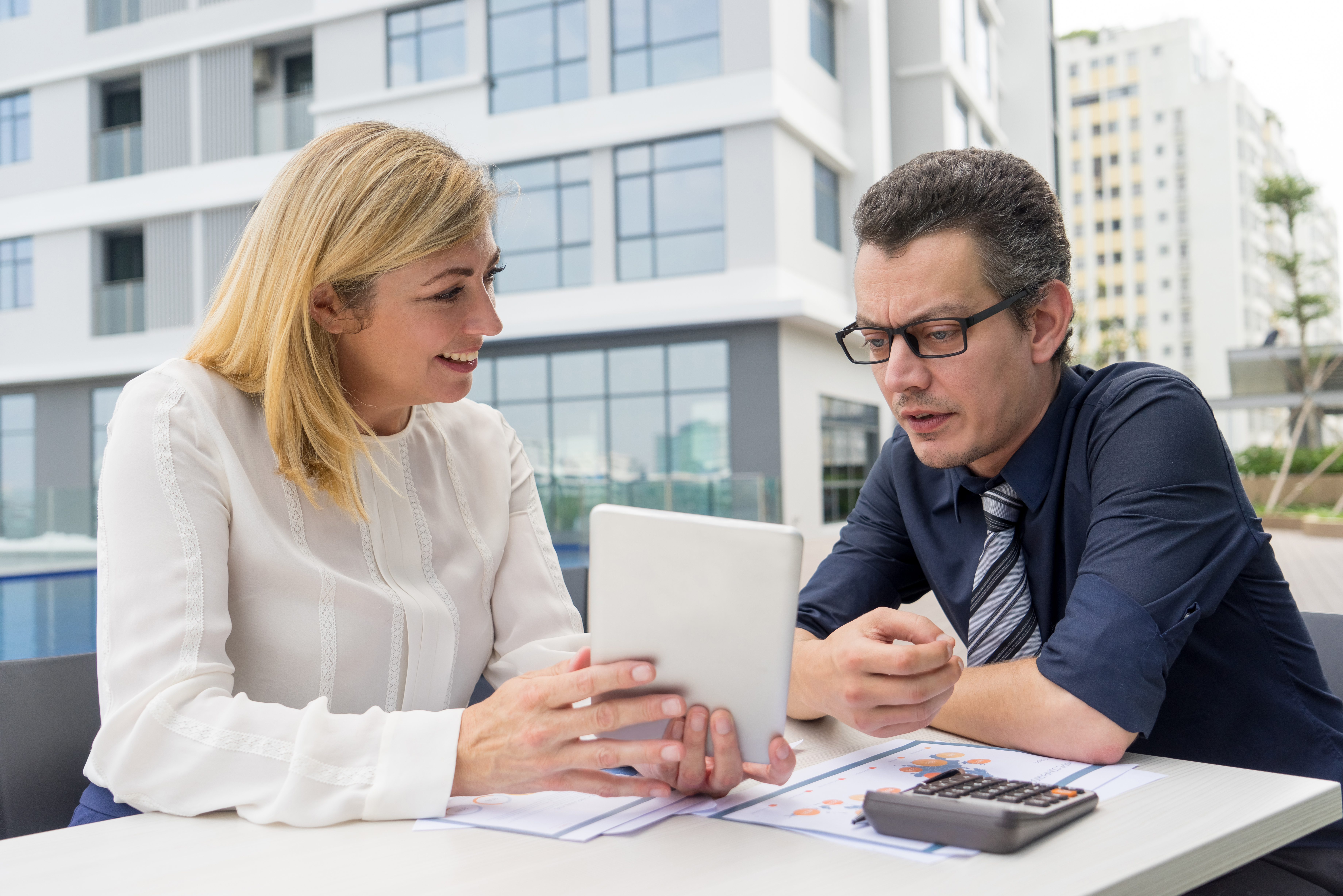 Seller discussing tax implications of a home sale with CPA.