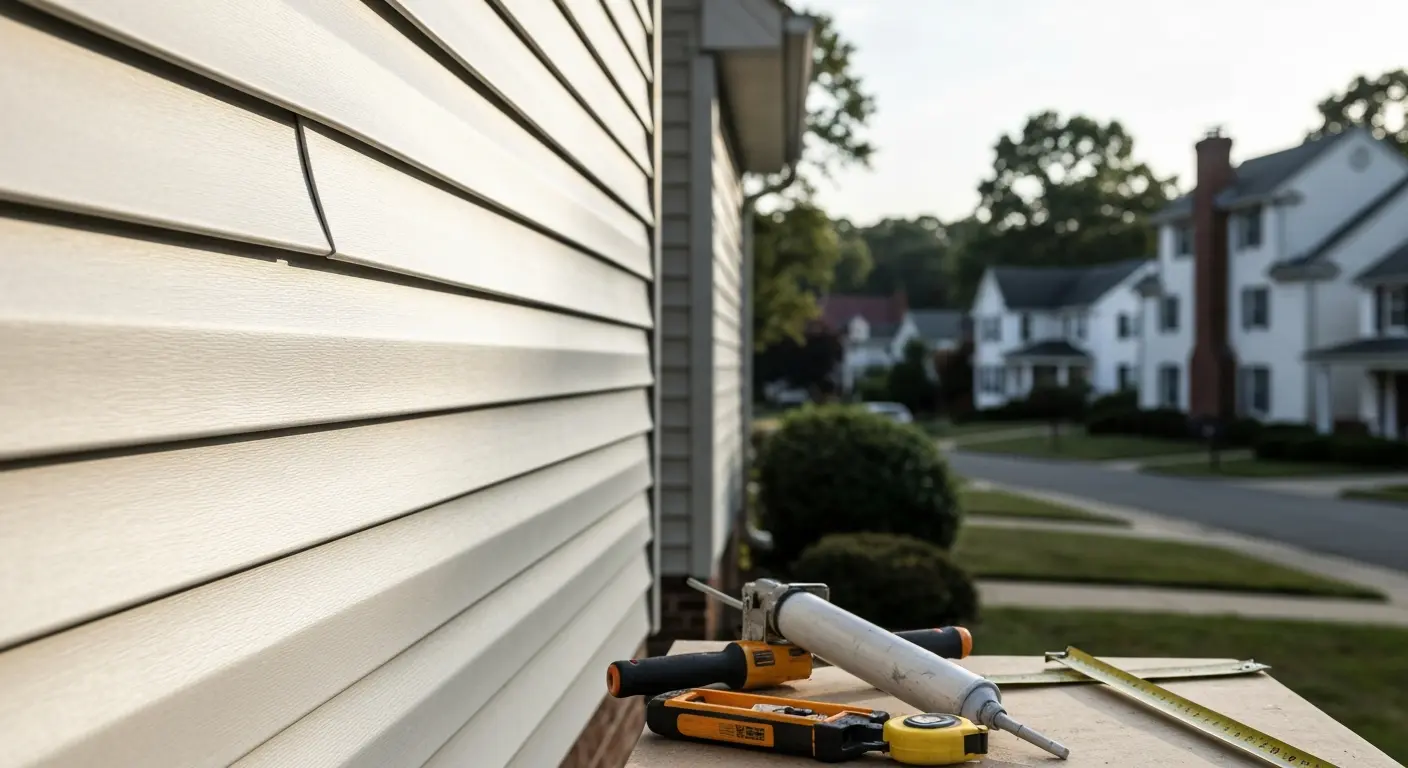 Siding repair work