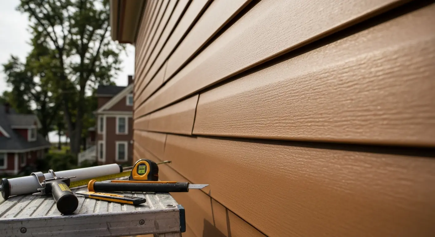 Siding repair work