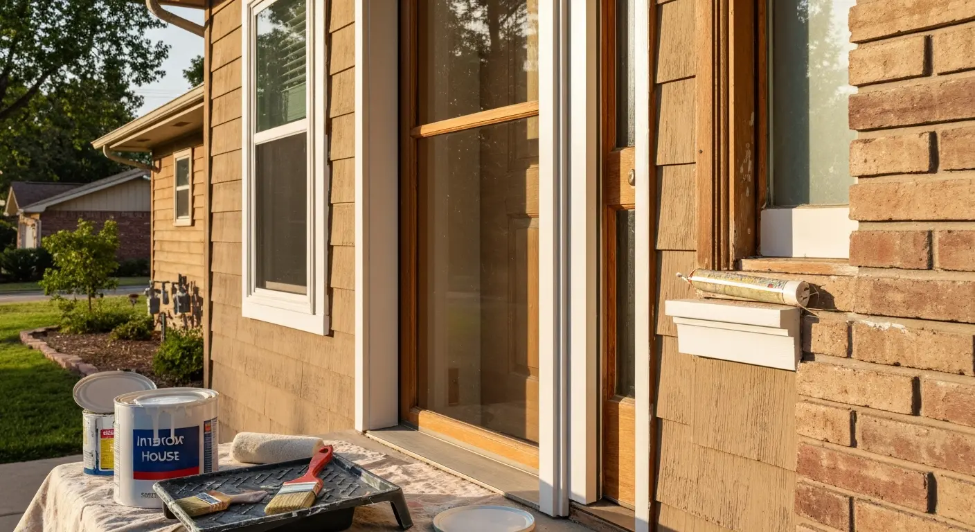 Trim and door repainting
