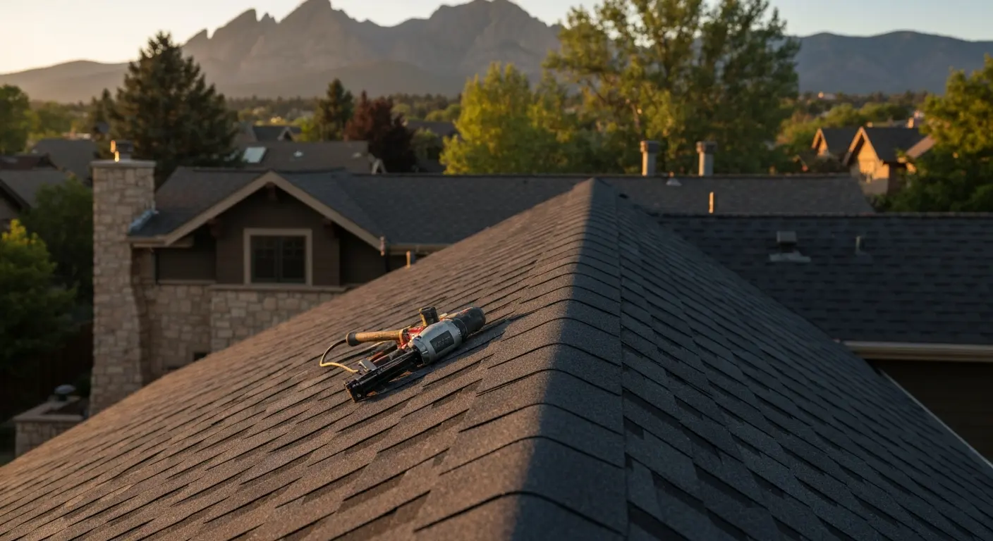 New roof installation