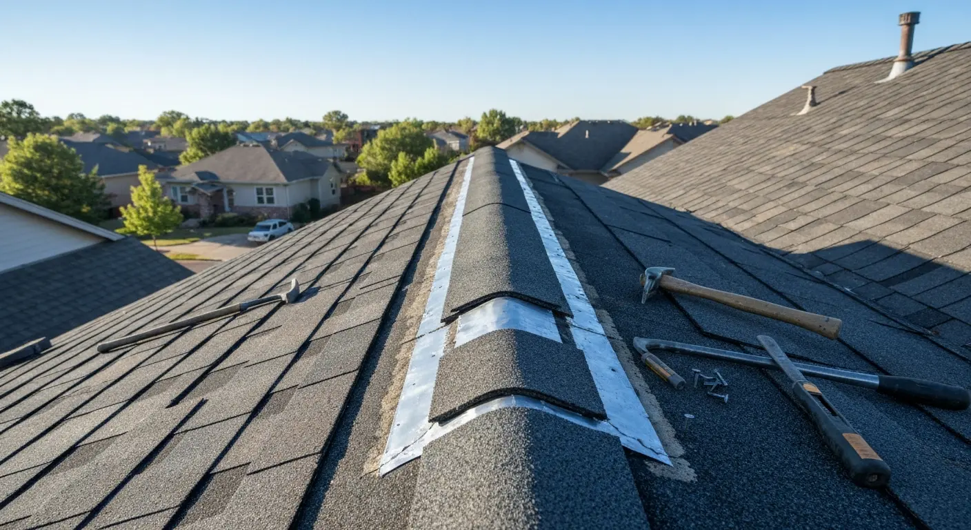 Roof repair work in Centennial