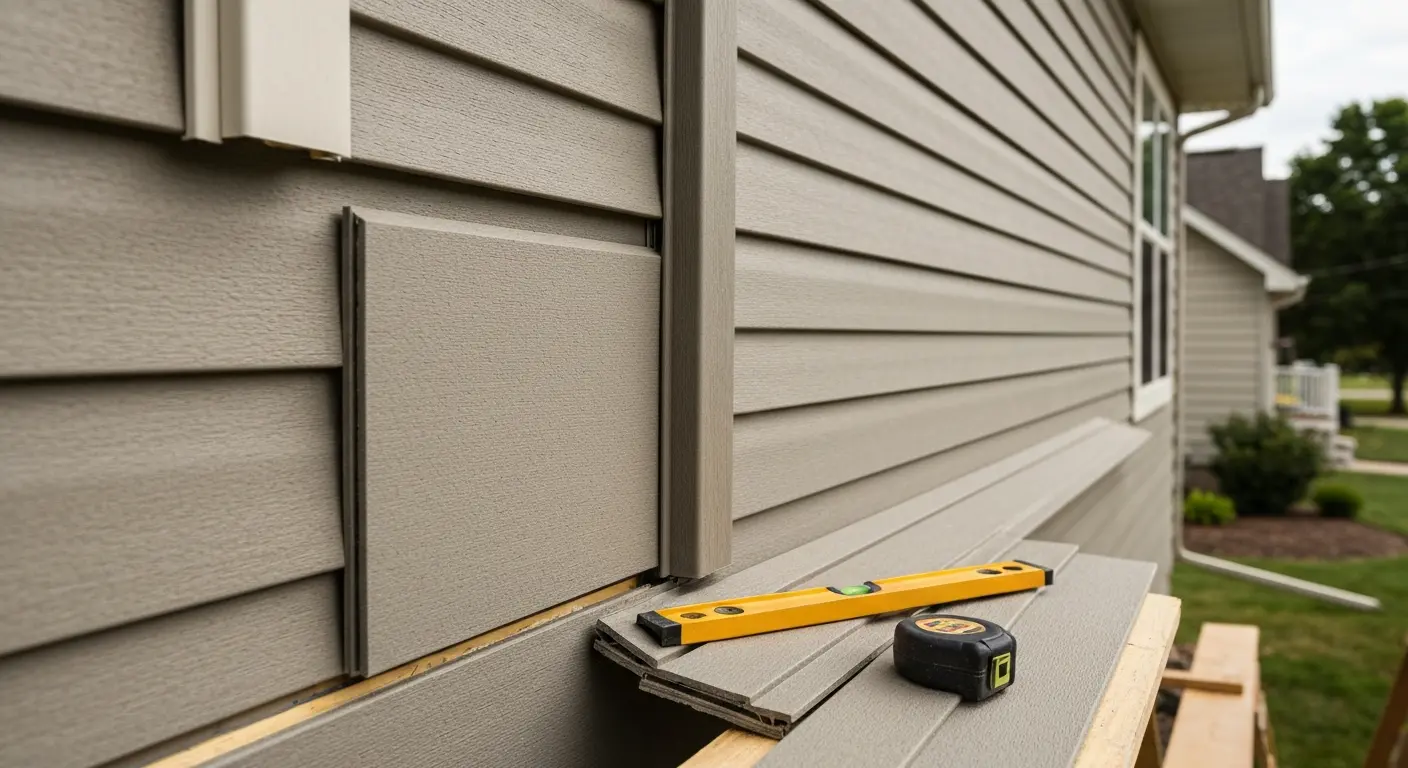 Siding contractor work