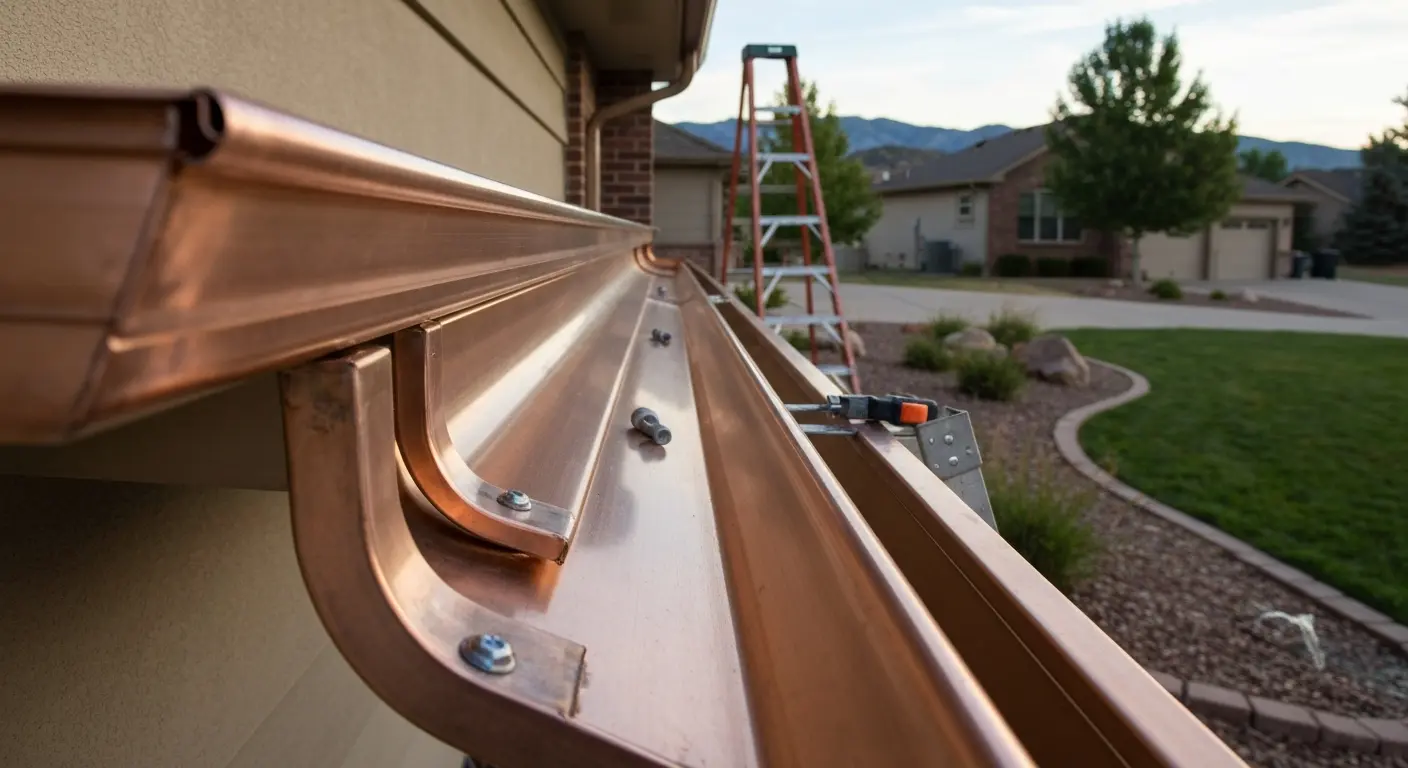 New gutter installation