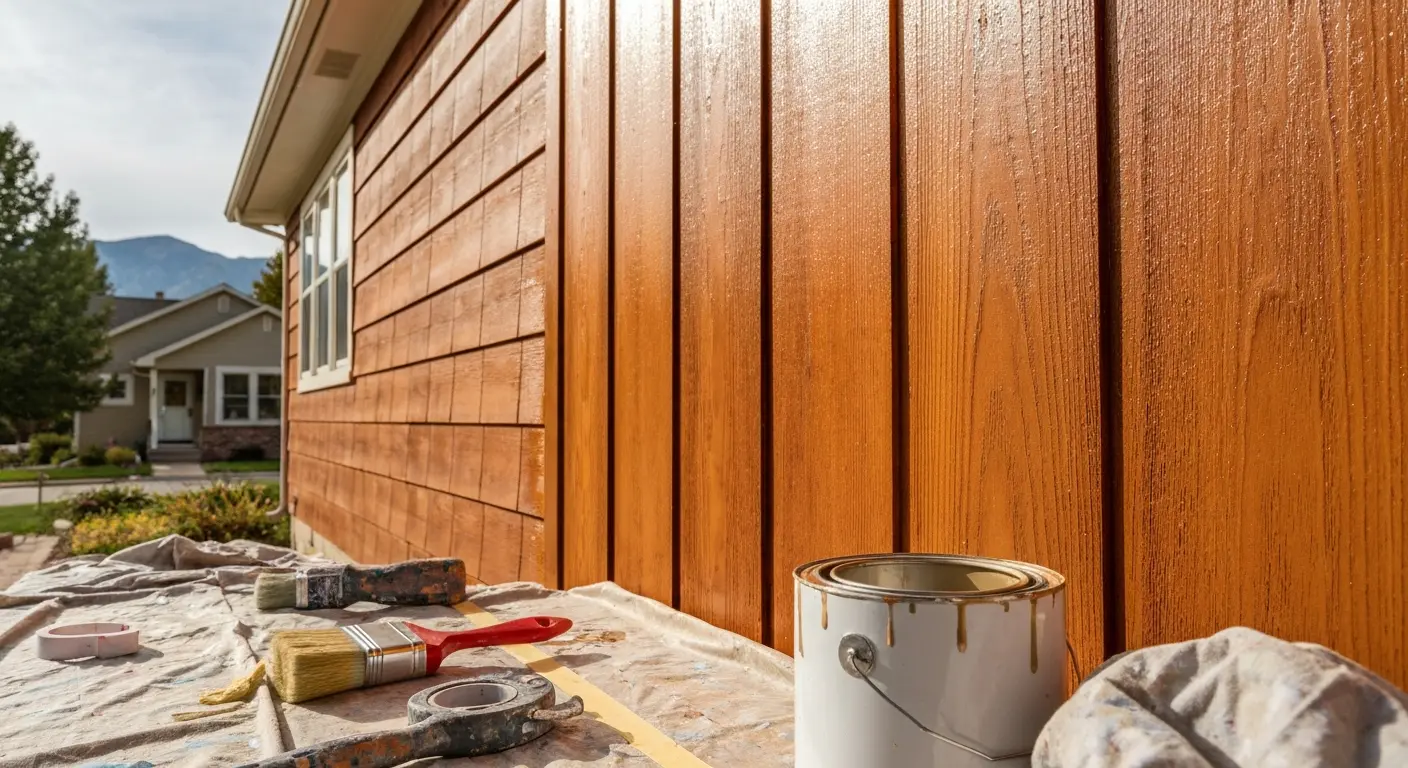 Siding paint repair