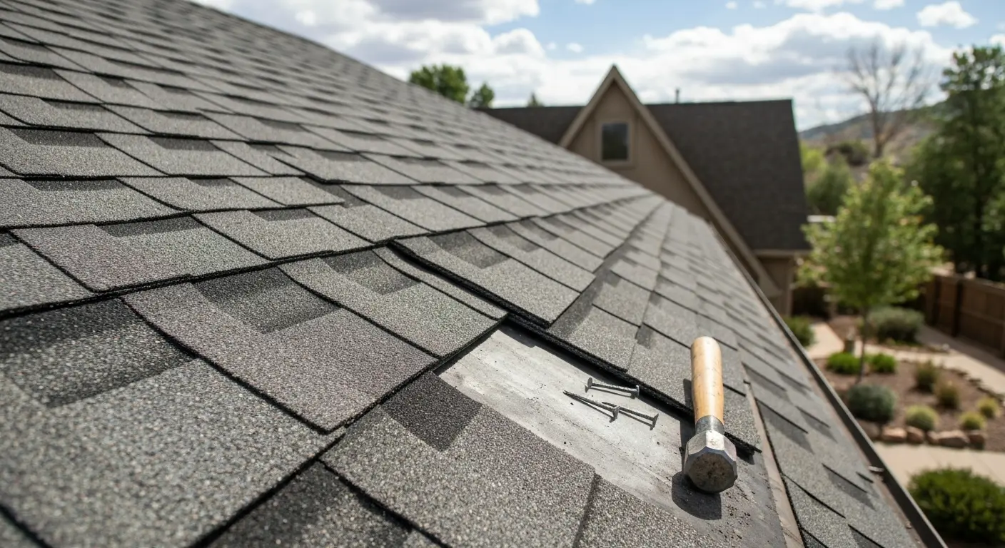 Roof repair work