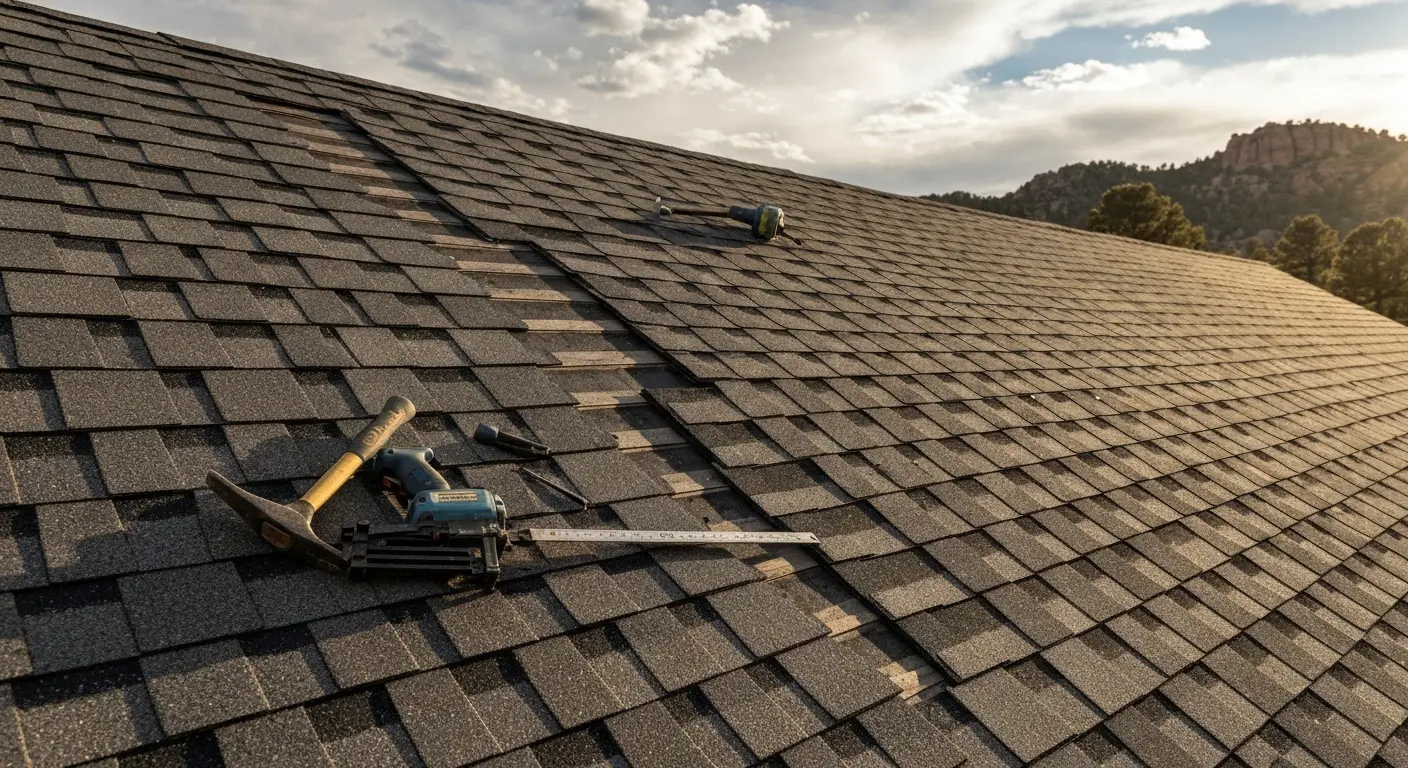 Roof repair work