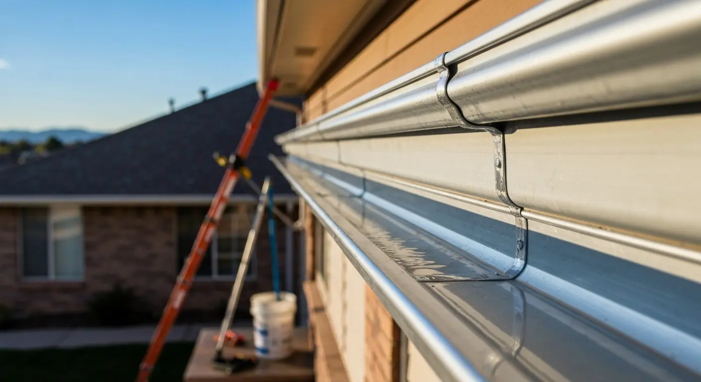 Gutter cleaning and repair
