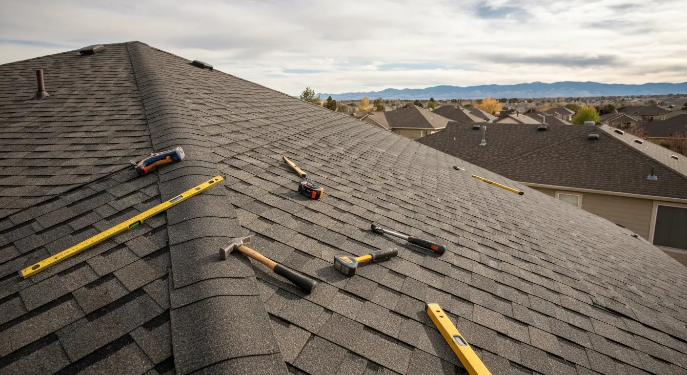 Storm damage roof repair