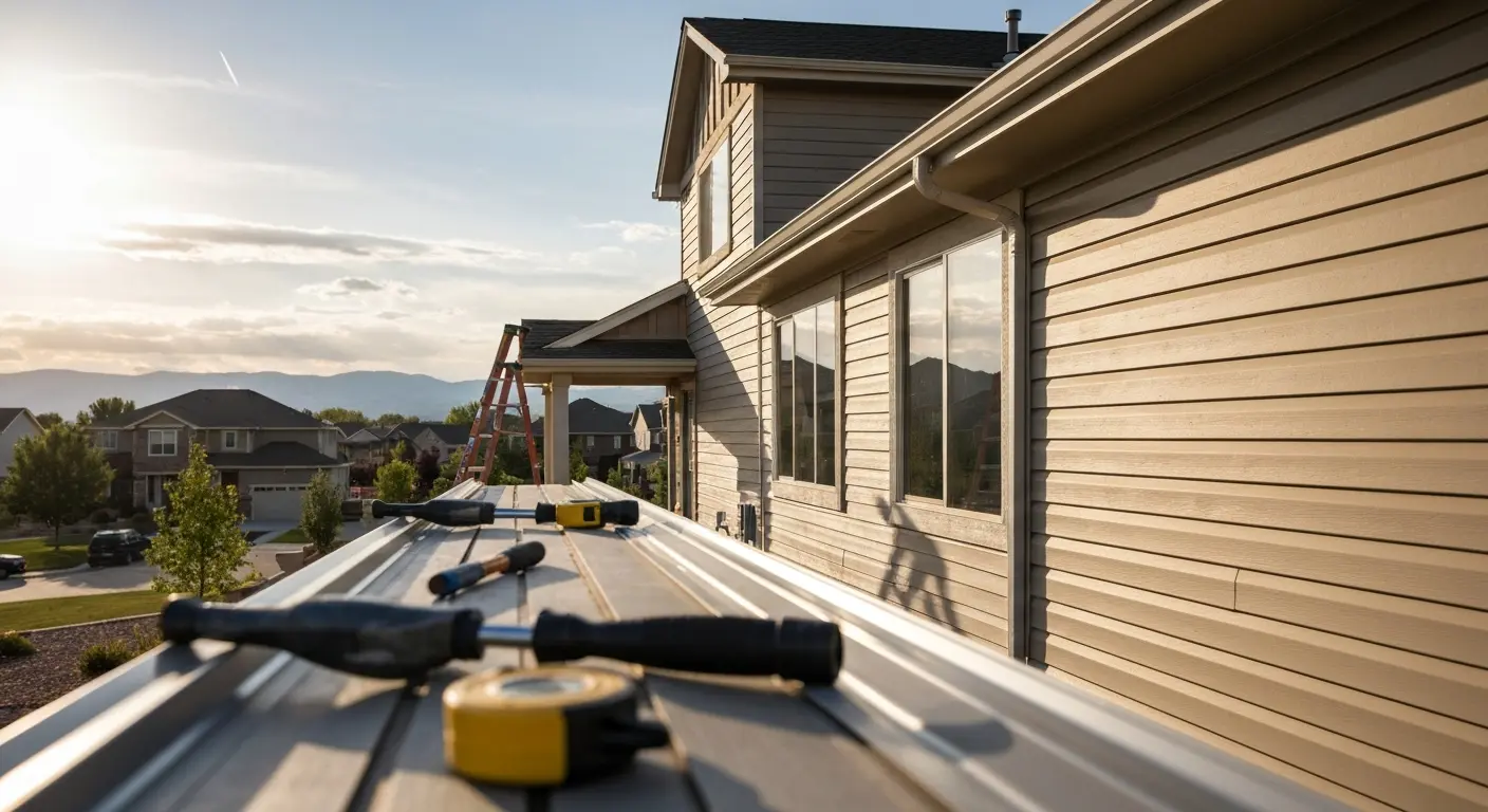 Aurora gutter and siding work