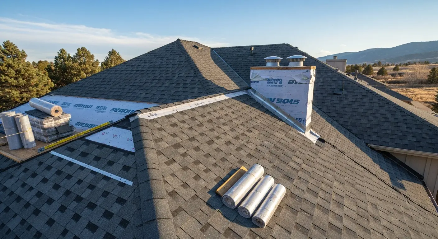 New roof installation