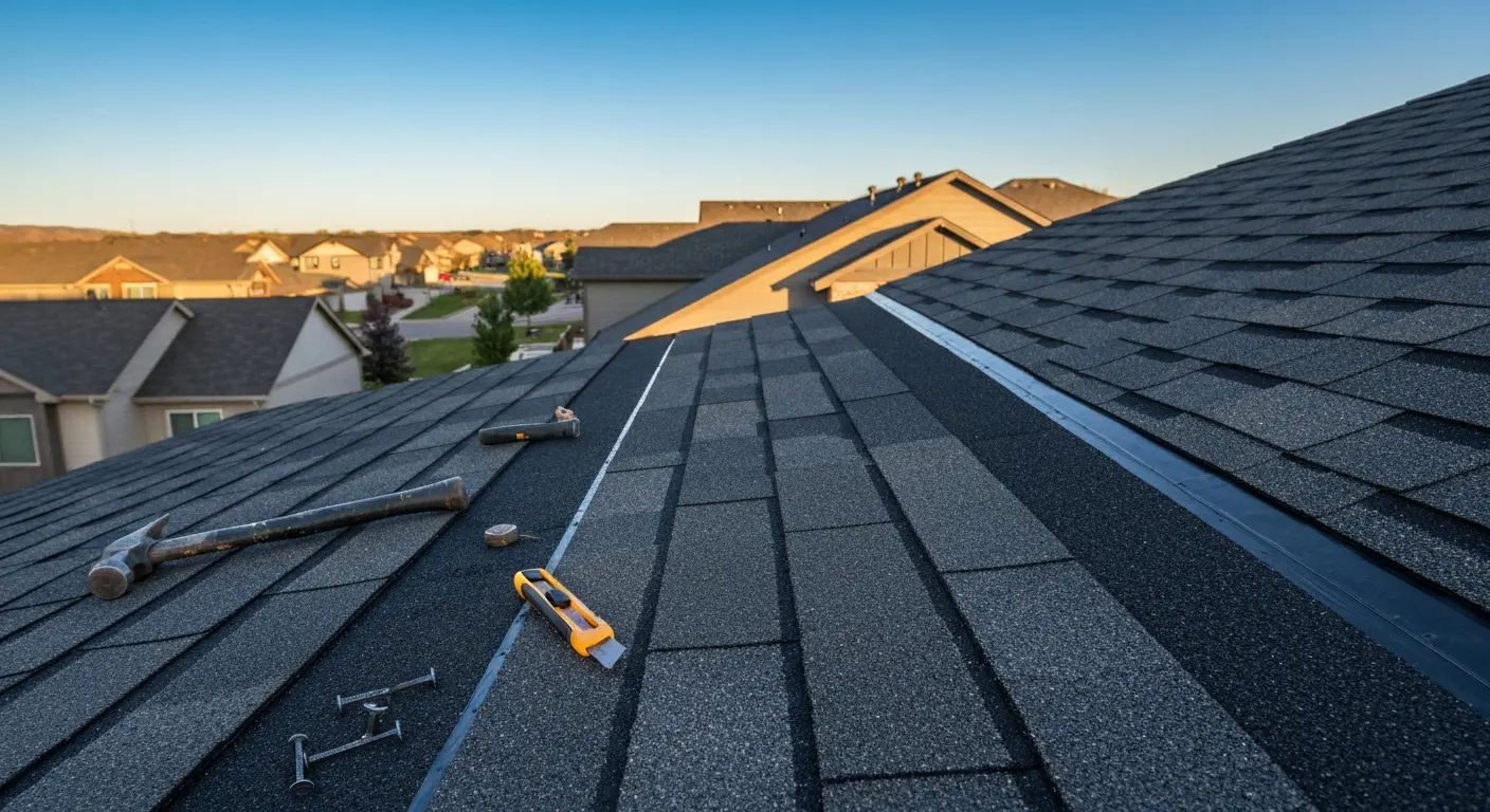 Roof repair work