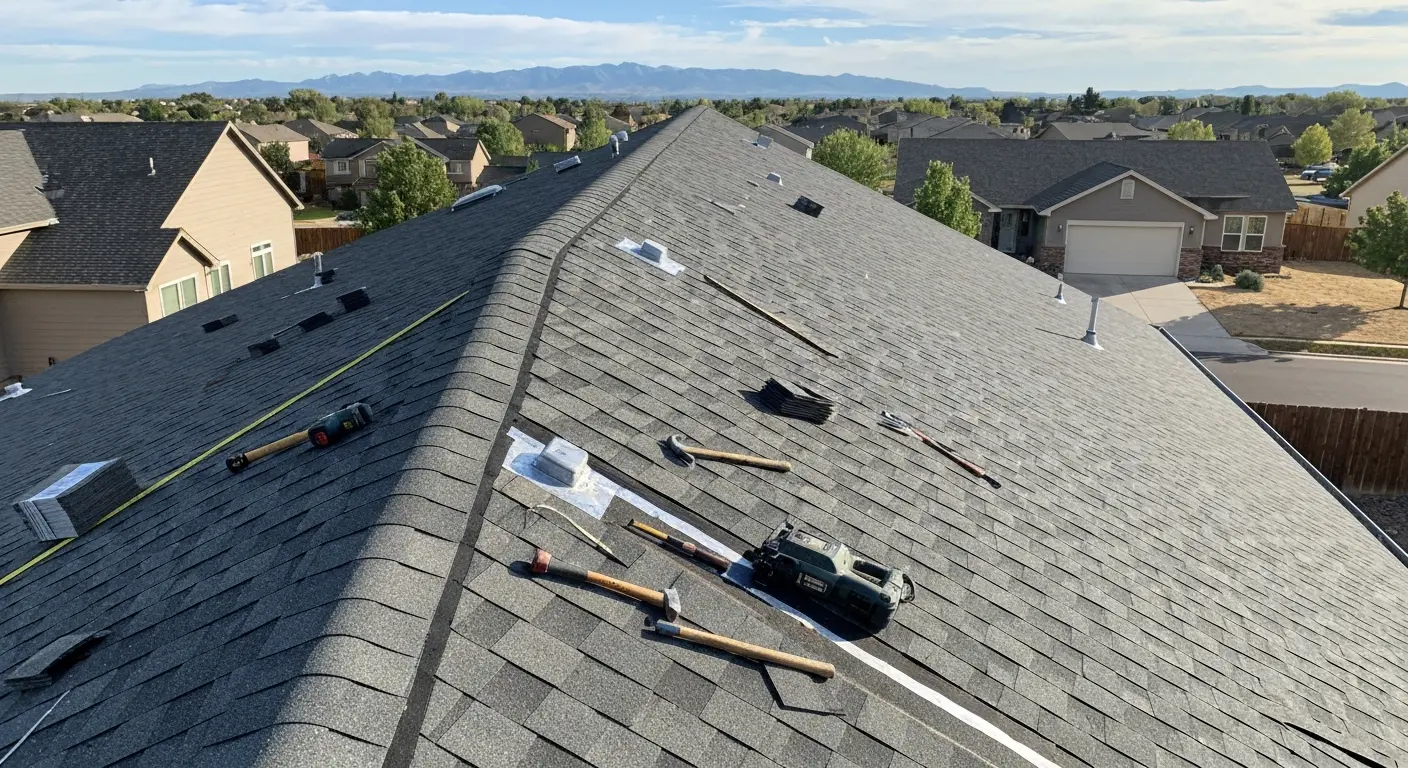 Roofing installation project