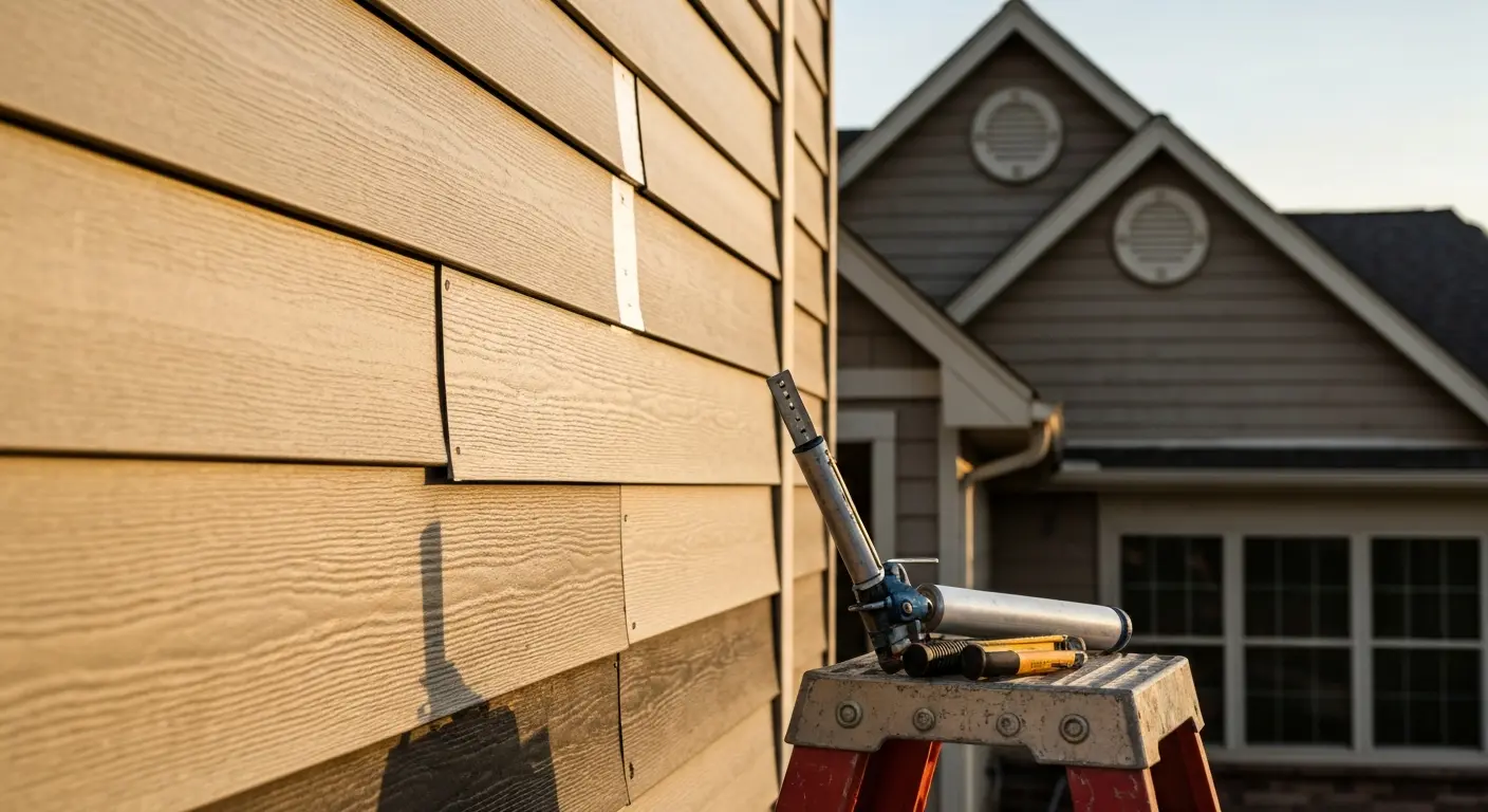 Hail damage siding repair
