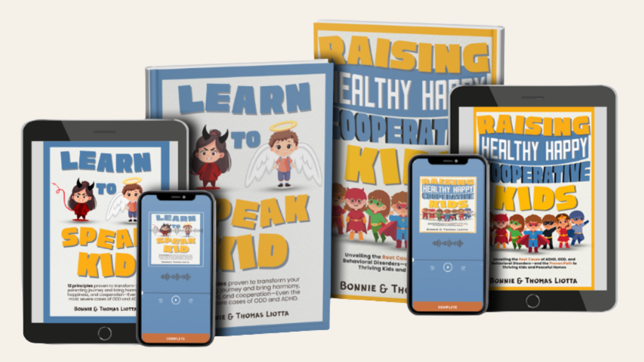 Path to Parenting Paradise digital collection showing both books and audiobooks