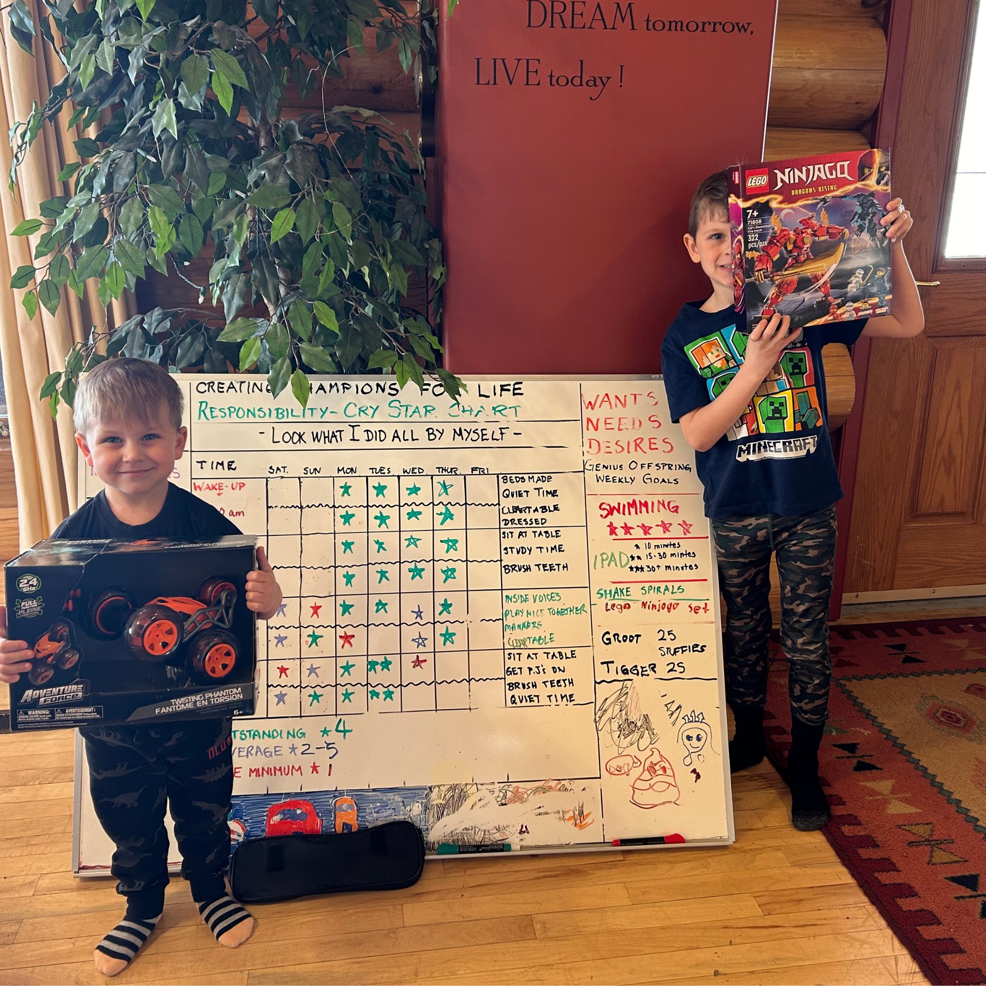 Children with their CCFL Star Chart plan