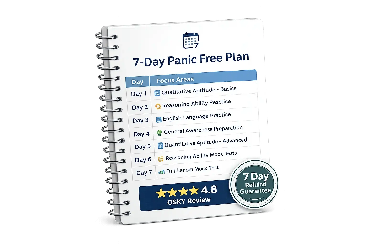 The 7-Day Panic-Free Plan Mockup