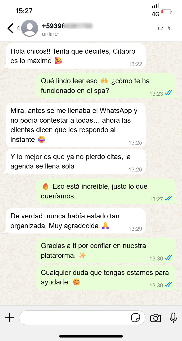 IA CitaPro en WhatsApp