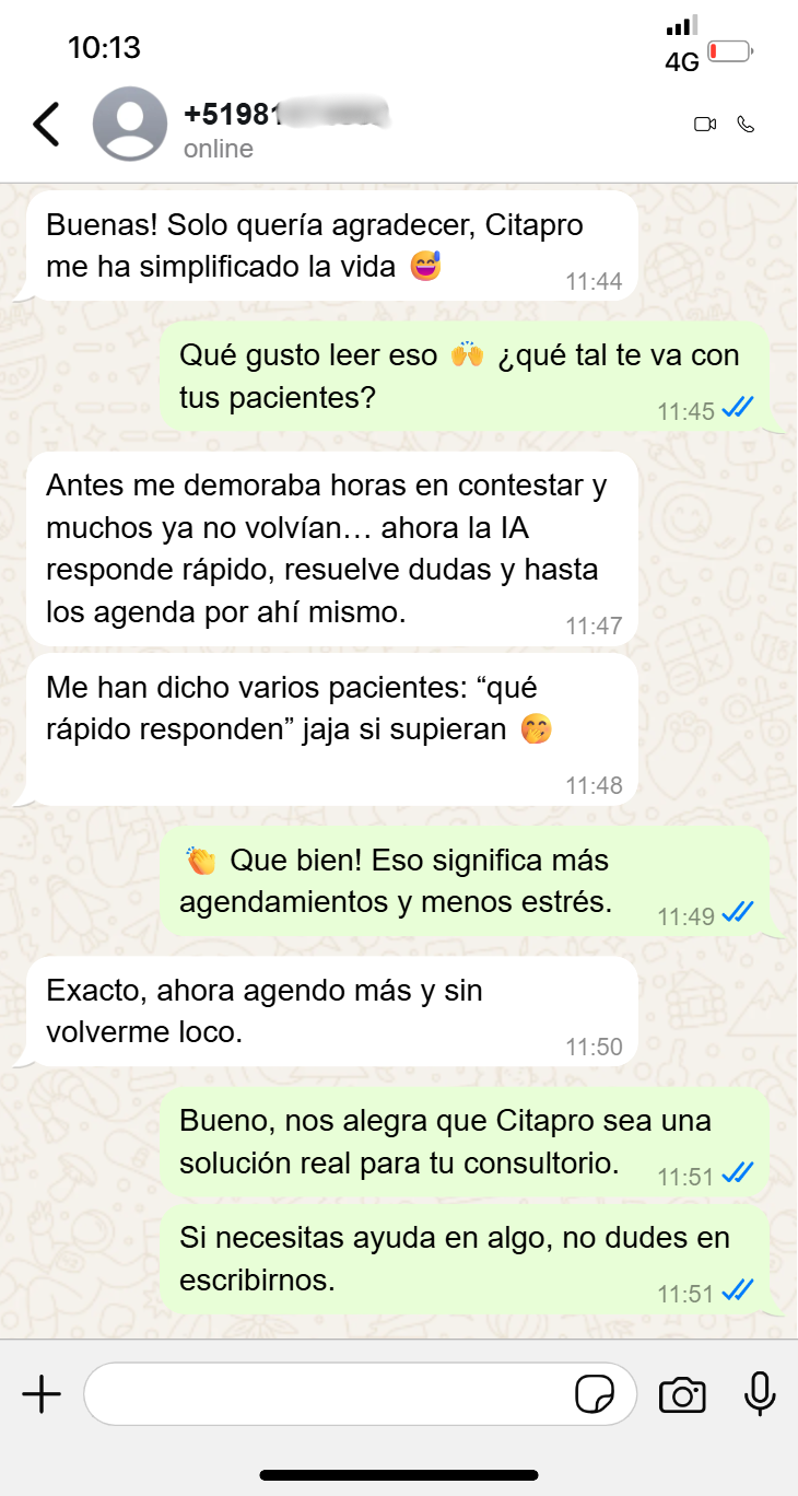 IA CitaPro recordatorios