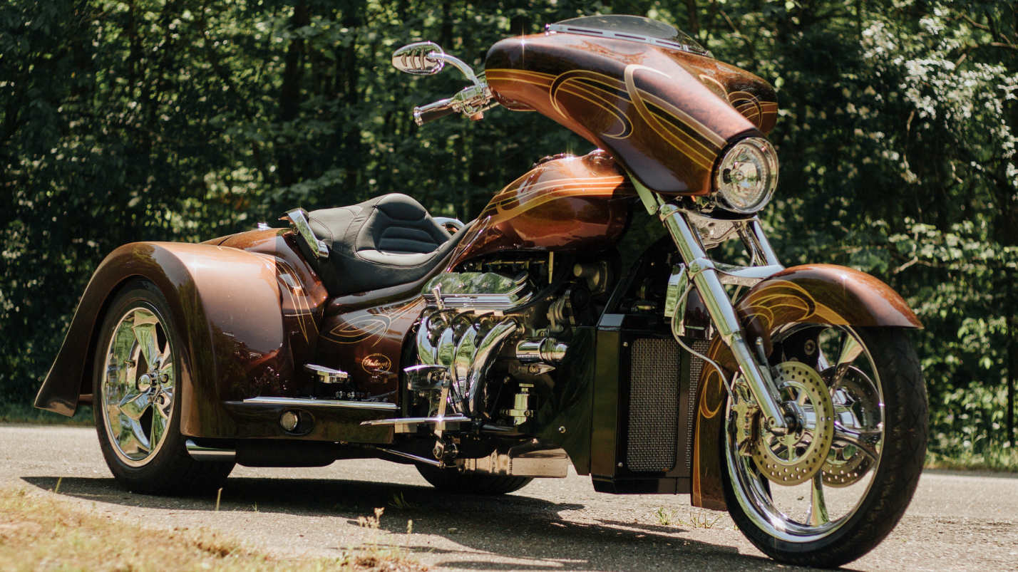 Challenger Spirit V8 touring trike with fairing