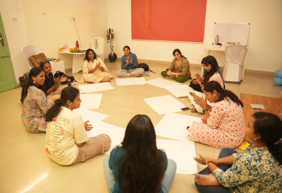 Guided circle support session