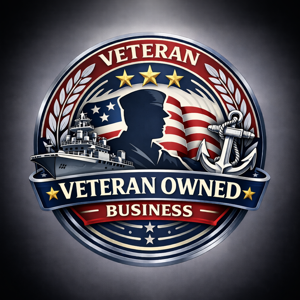 Insignia de empresa propiedad de un veterano